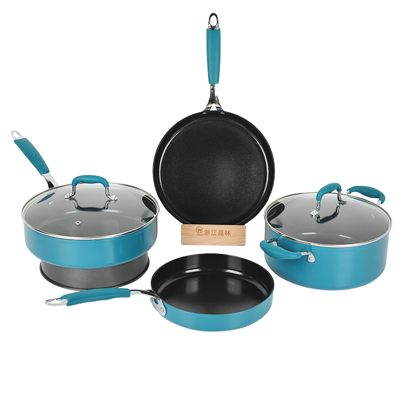 GL-FY810 Juegos de utensilios de cocina de aluminio Colli Press 7